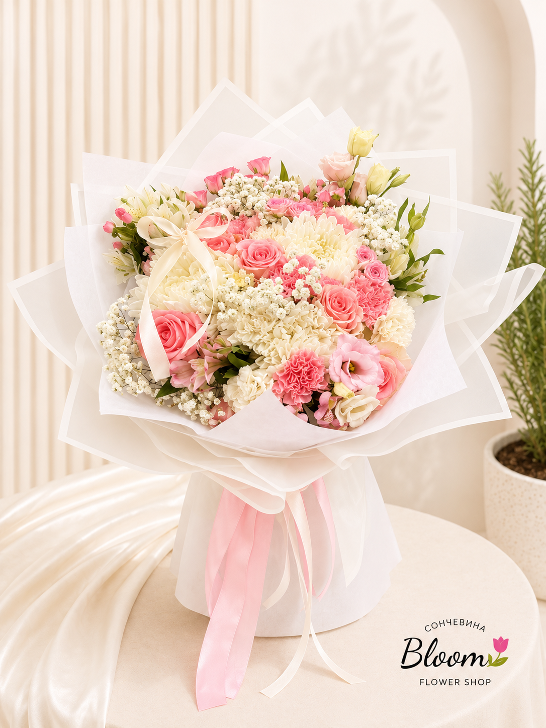 Pink & White Bouquet